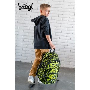 BAAGL ergonómiai iskolatáska, hátizsák – Lime