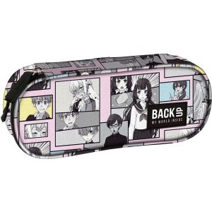 BackUp ovális tolltartó – Manga Pastel