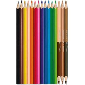 Maped Színes ceruza készlet 12+3 db-os háromszög alakú ceruza- Color’ Peps World