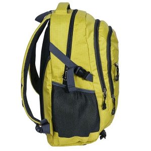 Paso Active iskolatáska, hátizsák 3 rekeszes – mustár sárga