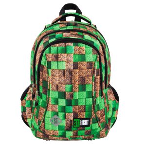 St. Right iskolatáska, hátizsák 39 cm SZETT – Pixel Cubes