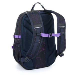 TOPGAL ergonomikus iskolatáska hátizsák SKYE – Purple Abstract