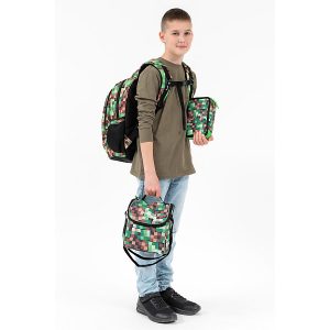 Budmil ergonomikus iskolatáska hátizsák 40 cm SZETT – Pixel