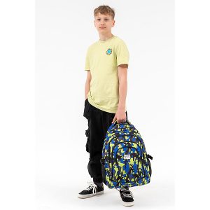 Budmil iskolatáska, hátizsák – Kék-sárga