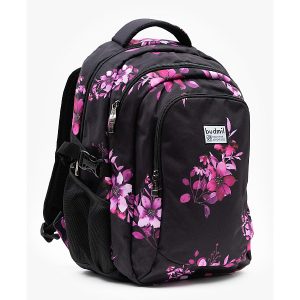 Budmil virágos iskolatáska, hátizsák – Pink Flowers
