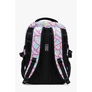 Budmil iskolatáska, hátizsák – Pink türkiz mintás