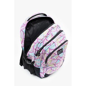 Budmil iskolatáska, hátizsák – Pink türkiz mintás