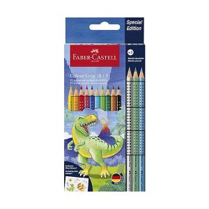 Faber-Castell 10+3 db-os színes ceruza készlet – Dinoszaurusz