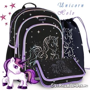 Starpak unikornisos iskolatáska, hátizsák SZETT – Unicorn Holo