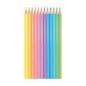 Színes ceruza készlet 12 db-os háromszög – Pasztell