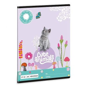 Ars Una A5-ös kockás füzet – Cuki állatok – Kitten