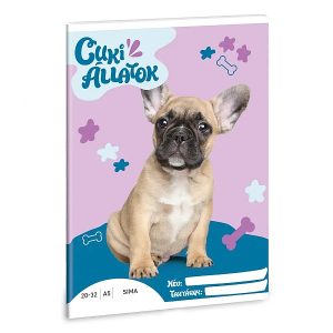 Ars Una A5-ös sima füzet – Cuki állatok – Francia Bulldog