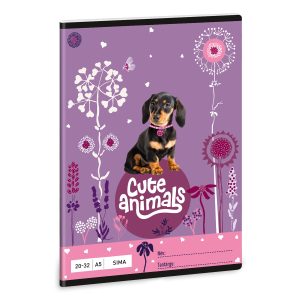 Ars Una A5-ös sima füzet – Cuki állatok – Puppy