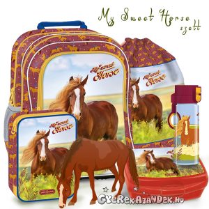 Ars Una lovas iskolatáska, hátizsák 5 részes SZETT – My Sweet Horse