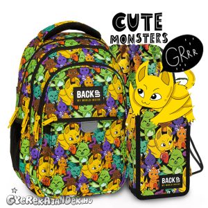 BackUp iskolatáska, hátizsák SZETT – Cute Monsters