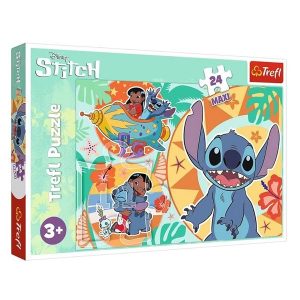 Lilo és Stitch Maxi puzzle 24 darabos – Vakáció – Trefl