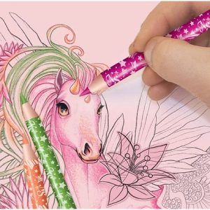 Nebulous Stars kreatív vázlatfüzet – Fantasy lovak – rózsaszín