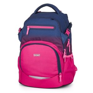 OXYBAG ergonomikus iskolatáska hátizsák – Ombre kék-pink