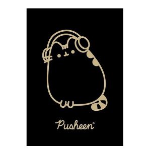 Pusheen Cat A5-ös kockás füzet 60 lapos Gold – többféle