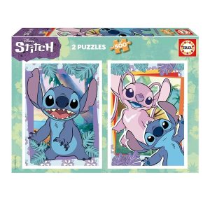 Stitch puzzle 2×500 db-os Educa