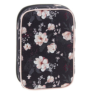 Ars Una iskolatáska hátizsák SZETT – Flowery Black ( AU-C2 )