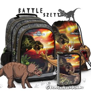 Dinoszauruszos iskolatáska, hátizsák SZETT – Battle
