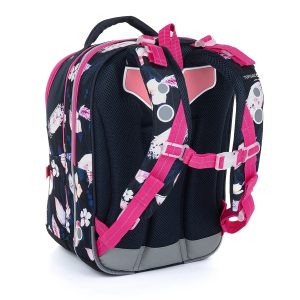 TOPGAL ergonomikus iskolatáska hátizsák COCO – Pink Feathers