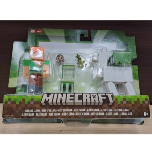 Csomagolássérült – Minecraft figura szett 2 db-os – Alex figura lámával