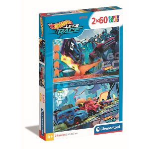 Hot Wheels puzzle 2×60 db-os – Clementoni