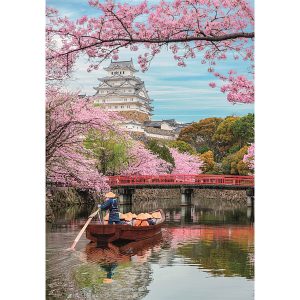 Clementoni puzzle 1000 db-os – Himeji kastély tavasszal