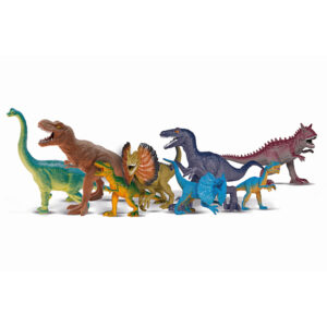 Óriás dinoszaurusz figura szett 8 db-os