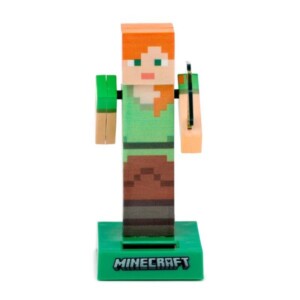 Minecraft napelemes táncoló Alex figura