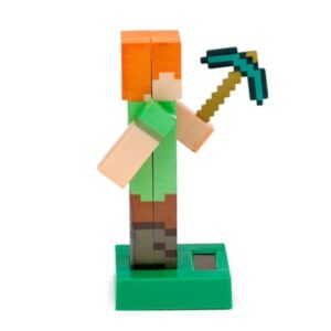 Minecraft napelemes táncoló Alex figura