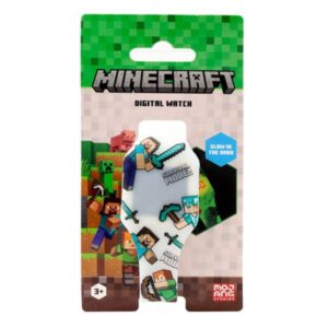 Minecraft sötétben világító szilikon LED karóra – Survival Mode