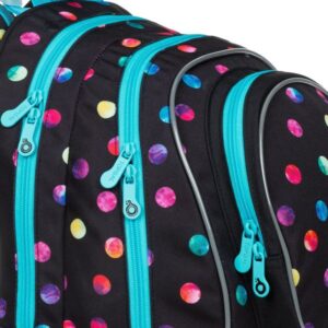 Topgal ergonomikus iskolatáska hátizsák Ally – Rainbow Dots