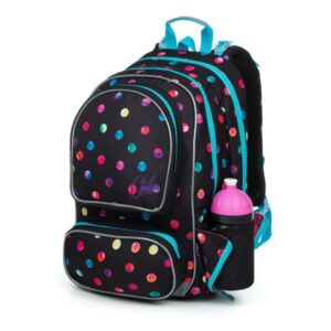 Topgal ergonomikus iskolatáska hátizsák Ally – Rainbow Dots