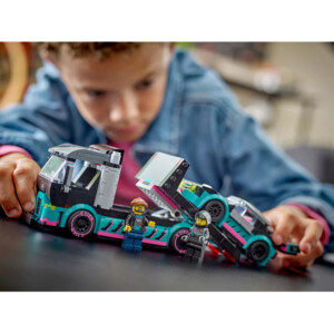 Lego City Versenyautó és autószállító teherautó (60406)