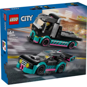 Lego City Versenyautó és autószállító teherautó (60406)