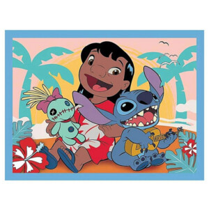 TREFL Lilo és Stitch puzzle és memóriajáték 2in1