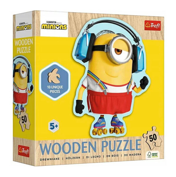 Trefl Gru 4 fa puzzle 50 db-os – Crazy Minions