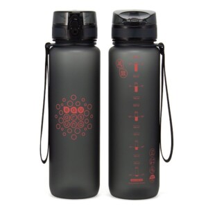 Ars Una motivációs kulacs 1000 ml matt – Dark gray