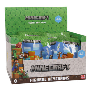 Minecraft figura kulcstartó, táskadísz meglepetés csomagban