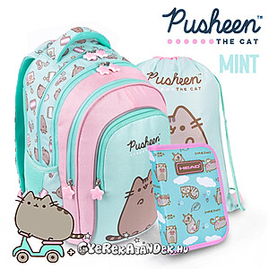 Pusheen Cat iskolatáska, hátizsák SZETT – Mint