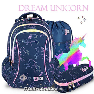 St. Right iskolatáska, hátizsák 39 cm SZETT – Dream Unicorn