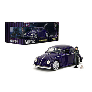 Jada Wednesday Volkswagen Beetle autó 1:24 méretarányos