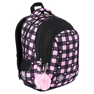 St. Right ergonomikus iskolatáska, hátizsák 39 cm – Pink checkered