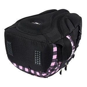St. Right anatómiai iskolatáska, hátizsák mellpánttal – Pink checkered