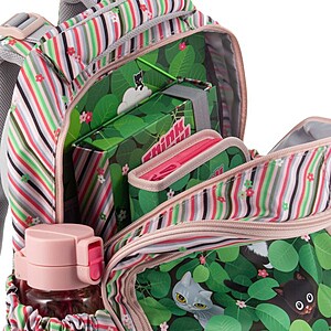 Ars Una cicás anatómiai iskolatáska SZETT – Think Pink Leaves (AU-F1)