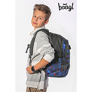 Baagl ergonomikus iskolatáska, hátizsák – Indigo
