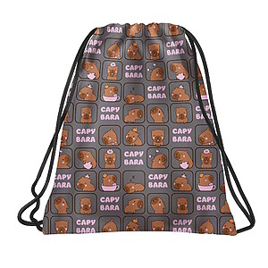 BackUp ergonomikus iskolatáska hátizsák SZETT – Cute Capybara